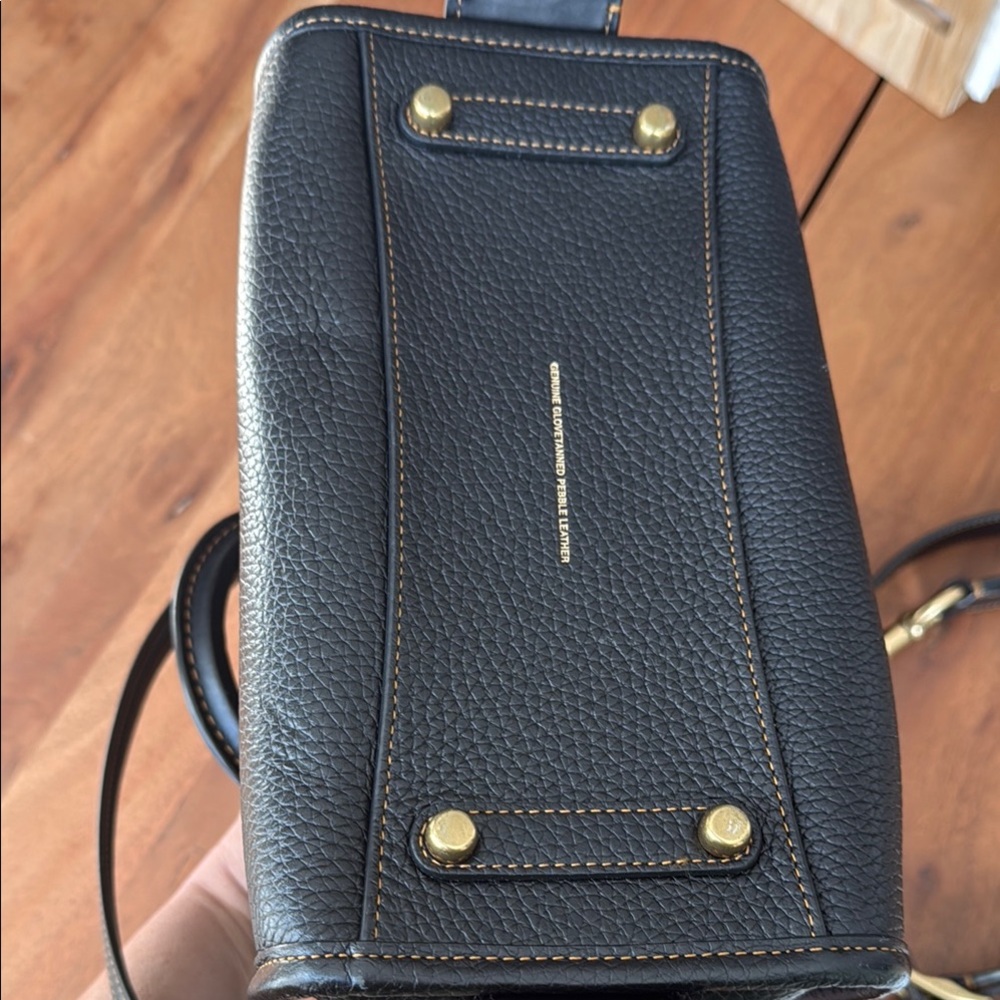 Coach Rogue 25 Black and Gold Satchel - Picture 3 of 13